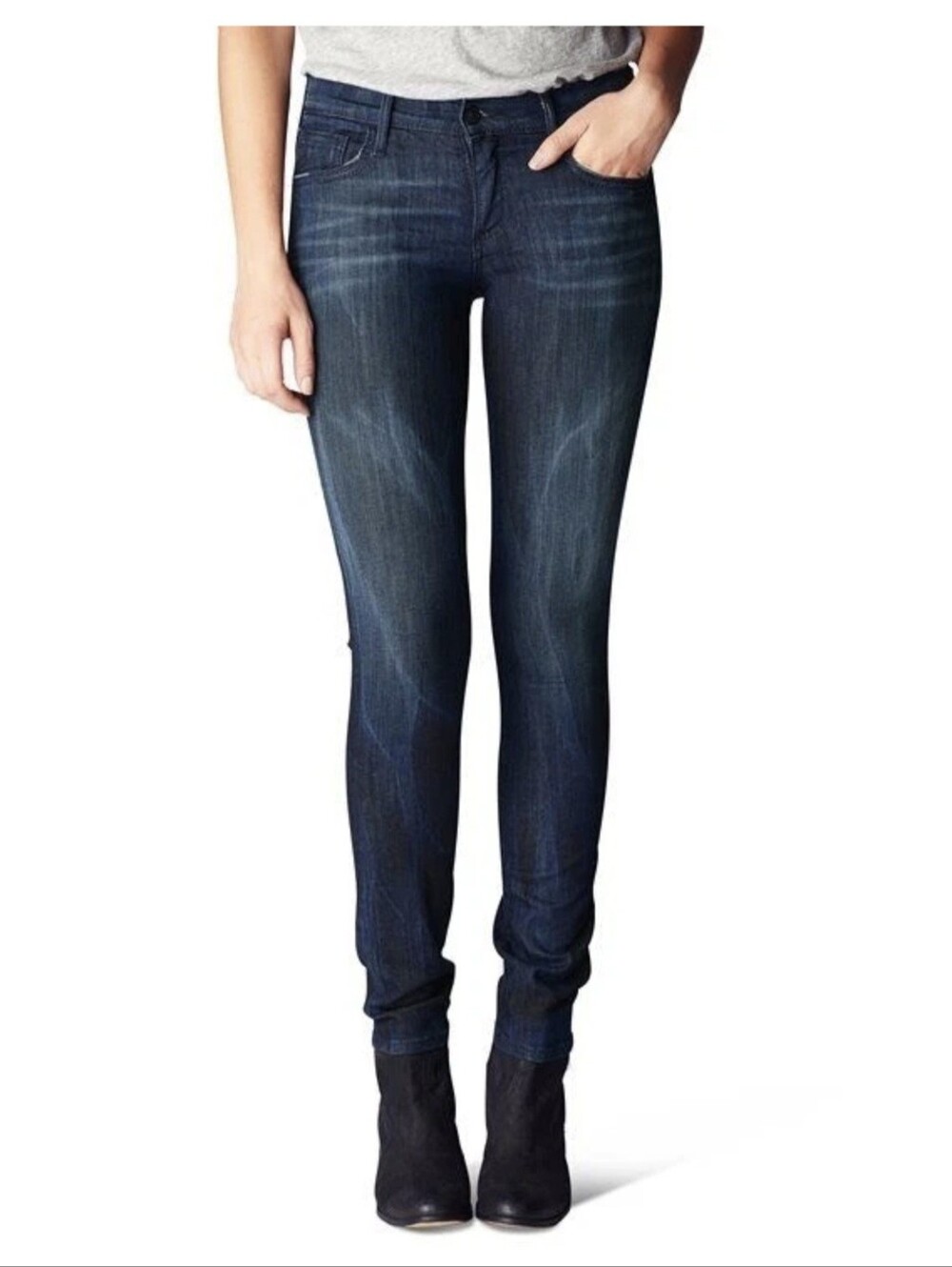 True Religion Women's Victoria Skinny Cigarette Mid Rise Jeans Size 28 New